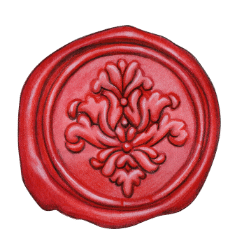 a decorative wax seal Public Domain image