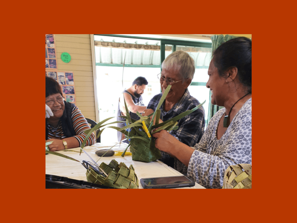 Harakeke activity run by Ngāti Manawa as part of the Mātauranga Tuku Iho project.